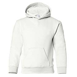 Gildan Kinder Unisex Hoodie / Sweatshirt mit Kapuze L,Weiß von Gildan