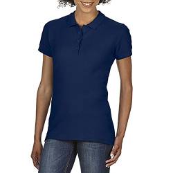 Gildan Softstyle Damen Kurzarm Doppel Pique Polo Shirt (2XL) (Marineblau) von Gildan