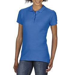 Gildan Softstyle Damen Kurzarm Doppel Pique Polo Shirt (L) (Königsblau) von Gildan