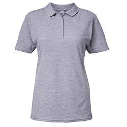 Gildan Softstyle Damen Kurzarm Doppel Pique Polo Shirt (S) (Sport Grau) von Gildan