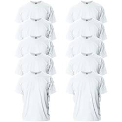 Gildan Unisex-Erwachsene Ultra Cotton Style G2000 Multipack T-Shirt, Weiß (10 Stück), 5XL (10er Pack) von Gildan