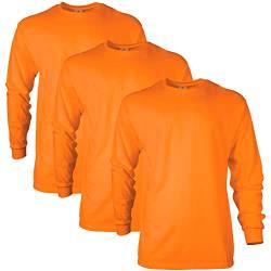 Gildan Unisex Langärmliges T-shirt aus Ultra-baumwolle, Stil G2400 T-Shirt, Safety Orange (3er-pack), XL von Gildan