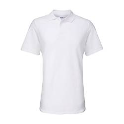 Gildan Unisex Softstyleâ Erwachsene Double Pique Polo Poloshirts, weiß, 4X-Large von Gildan