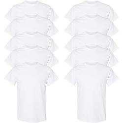Gildan Unisex T-shirt aus Schwerer Baumwolle Mehrfarbig ,Stil G5000 T-Shirt, Weiß, XL von Gildan