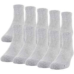 Gildan mens Cotton Ankle Socks, Grey Heather, Shoe Size 6-12 US von Gildan