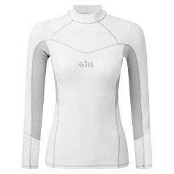Gill Langarm-Pro-Rashguard-Shirtweste mit 50+ UV-Sonnenschutz, ideal für alle Wassersportarten, Surfen, Paddle-Board, Kajakfahren für Damen (weiß, 12) von Gill