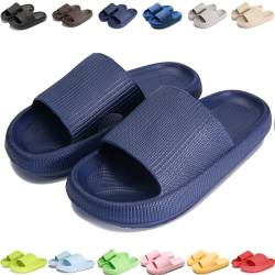 Giltpeak Pummy Original Damen Cozy Slides, Schlappen Wolkenschuhe Rutschfest Badeschuhe Für Kinder Adults (Aquamarin, Erwachsene, 34, Numerisch (von/bis), EU Schuhgrößensystem, 35, M) von Giltpeak