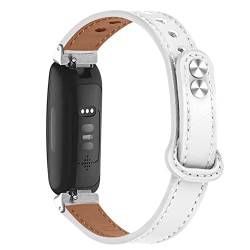 Gimuk Lederarmband kompatibel mit Fitbit Inspire 2 Armband für Damen und Herren, echtes Leder, Sportarmband Ersatzarmband für Fitbit Inspire HR/Inspire/Ace 2/Ace 3, Small / Large, Leder von Gimuk