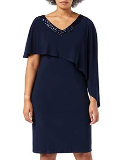 Gina Bacconi Damen Krepp und Chiffon Umhangkleid Cocktailkleid, meergrün, 38 von Gina Bacconi