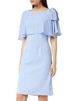 Gina Bacconi Damen Women's Crepe and Chiffon Dress Cocktailkleid, Nordic Blue, 44 von Gina Bacconi