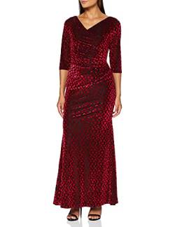 Gina Bacconi Damen Women's Velvet Wrap Maxi Dress Cocktailkleid, Red, 34 von Gina Bacconi