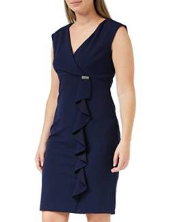 Gina Bacconi Damen ärmelloses Kleid mit Verzierung Cocktailkleid, Navy, 46 von Gina Bacconi