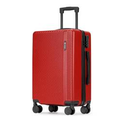 GinzaTravel Gepäck mit Spinnrollen, harte Koffer mit Rädern, Reisegepäck, Rot/Ausflug, einfarbig (Getaway Solids), Carry-On 20-Inch von GinzaTravel