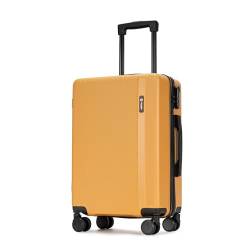 GinzaTravel Gepäck mit Spinnrollen, harte Koffer mit Rädern, Reisegepäck, gelb, Carry-On 20-Inch von GinzaTravel