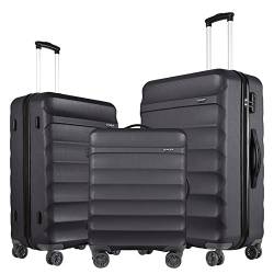 GinzaTravel Reisegepäck-Set A-9123-3PCS-BK von GinzaTravel