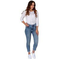 Gio Milano 7/8-Jeans Gio-Liese-1000 verkürzte Skinny mit Fransen am Saum von Gio Milano