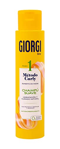 GIORGI Line - Sanftes Shampoo, Curly-Methode, Spektakuläre Locken, 0% Alkohol, 0% Silikone, 0% Sulfate, mit pflanzlichen Proteinen und Avocado - 350 ml von Giorgi