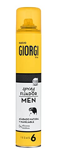 Giorgi Line - Men Fixierspray, natürliches Finish und handlich, 0% Silikone und Rückstände, Fixierung 6-300 ml von Giorgi