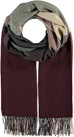 Giorgio Rimaldi Schal Kariert für Damen & Herren - XXL Deckenschal 60 x 200 cm - Oversized Winterschal mit Plaid Block-Karo Muster - Stola Warm und weich Burgundy von Giorgio Rimaldi