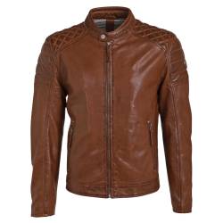 Gipsy (by Mauritius) Herren Lederjacke Donnie dark cognac M von Gipsy