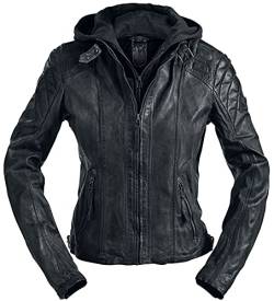 Gipsy Chasey Frauen Lederjacke schwarz 3XL 100% Leder Casual Wear, Rockwear von Gipsy