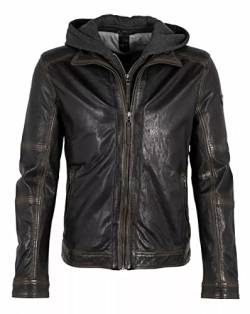 Gipsy GMJaxson Herren Lederjacke (as3, alpha, l, regular, regular, Schwarz) von Gipsy