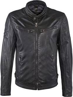 Gipsy Herren Lederjacke Bikerjacke in Echtleder Model Marc Jacke in Navy (XL) von Gipsy