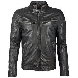 Gipsy Herren Lederjacke Übergangsjacke Bikerjacke (XL, Black) von Gipsy