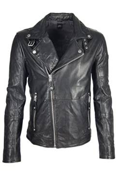 Mavric SF NSLV Herren Bikerjacke im Used-Look, Farbe:bio black, Größe:M von Gipsy