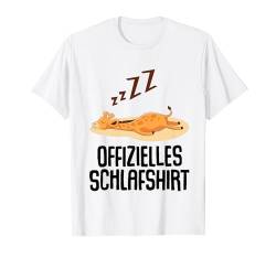 Offizielles Schlafshirt Pyjama Nachthemd Giraffe Geschenk T-Shirt von Giraffe Geschenkidee Lustig Langschläfer Faulenzer