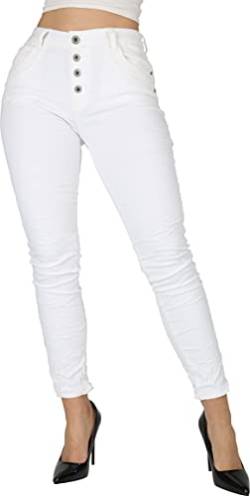 Giralin Damen Jeans Bequeme Regular Waist Damenhose Skinny Fit Freizeithose High Stretch 5-Pocket-Style Hose 200750 Weiß Groß 38 von Giralin