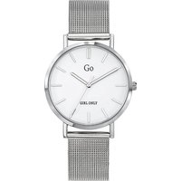 Girl Only Quarzuhr Girl Only Damen Armbanduhr silber, Damenuhr rund, mittel (ca. 32mm), Edelstahlarmband, Luxus-Style von Girl Only