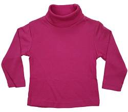 Girls Fashion Mädchen Rolli, Langarmshirt mit Rollkragen in Pink, Gr. 146/152, MS11.14 von Girls Fashion