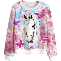 Girls Fashion Sweatshirt Mädchen Sweatshirt, Langarm Shirt, MS623 All-Over-Druck von Girls Fashion