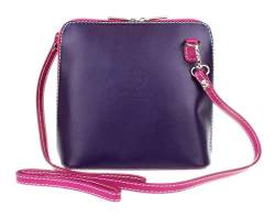 Girly HandBags Echtes Leder Rigid Cross Body Schultertasche Real Italienisch von Girly Handbags