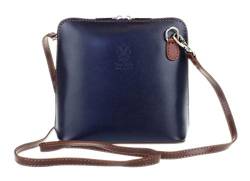 Girly Handbags Echtes Leder Starre Messenger Schultertasche Real Italian Tasche von Girly Handbags