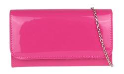 Girly Handbags Einfach Glänzend Clutch-Bag (Fuchsie) von Girly Handbags