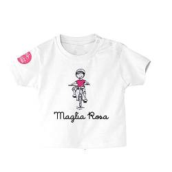 Giro Italia Unisex Baby Maglia3-6 T-Shirt, weiß, 3-6 Monate von Giro Italia