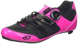 Giro Damen Raes Techlace Road Radsportschuhe-Rennrad, Mehrfarbig (Bright Pink/Black 000) von Giro