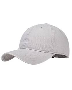 Gisdanchz Baseball Cap for Men Women Mens Womens Caps Baseball Hat Dad Hats Ball Caps Everyday Plain Mens Hats Caps Cotton Adjusatable Summer Unstructured 6 Panel Caps, Light Gray von Gisdanchz