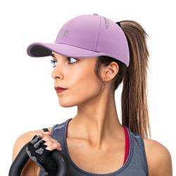 Gisdanchz Basecap Damen Baseball Cap mit Pferdeschwanz Performance Cappy Frauen Tennis Running Cap Damen Uv Schutz Kappe Laufcap Laufmütze Schildkappe Sonnenschutz Kappen Damen Sommer, Lila von Gisdanchz