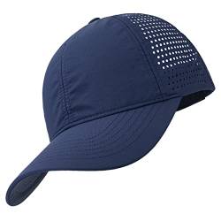 Gisdanchz Cappy Männer Running Cap Cappi Sport Schirmmütze Golf Cap Herren Outdoor Sonnenhut Mesh Basecap Herren Cappy Männer Baseball Cap Caps Damen Laufmütze Mützen Laufmützen Dunkelblau von Gisdanchz