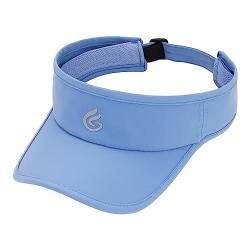 Gisdanchz Sun Visor Damen Schirmmütze Sonnenschild Sonnenkappe Damen Visor Cap Herren Sonnenvisier Tennis Kappe Visoren für Damen Herren Cappy Damen Sommer Sonnenschutz für Kopf Damen, Blauer See von Gisdanchz