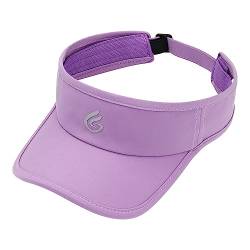 Gisdanchz Sun Visor Damen Schirmmütze Sonnenschild Sonnenkappe Damen Visor Cap Herren Sonnenvisier Tennis Kappe Visoren für Damen Herren Cappy Damen Sommer Sonnenschutz für Kopf Damen, Lila von Gisdanchz