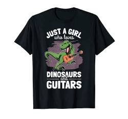 Dinosaurier Gitarre Dino Gitarrenspielerin T-Rex Gitarristin T-Shirt von Gitarren Accessoires