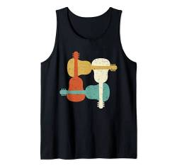 Klassische Gitarre Gitarrenspieler Gitarrist Klassik I Retro Tank Top von Gitarren Accessoires