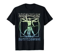 Vitruvian Man Gitarrist - Leonardo Da Vinci Gitarre T-Shirt von Gitarrengeschenke für Gitarristen & Gitarren Tees