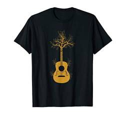 Natur Gitarrist Geschenk Akustik Gitarre T-Shirt von Gitarrenspieler Gitarren Geschenk