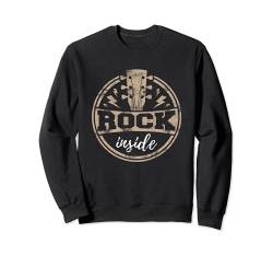 Rock & Roll Gitarren Spieler Rockmusik Rock and Roll Sweatshirt von Gitarrenspieler Rockmusiker Rockband Gitarrist