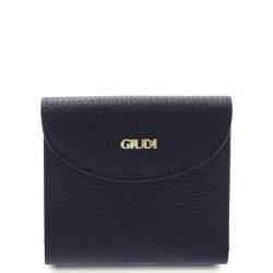 Giudi ® - Damengeldbörse aus Kalbsleder, Echtleder, Münzfach, Kartenhalter Made in Italy - 6470/LGP/AE, blau von Giudi